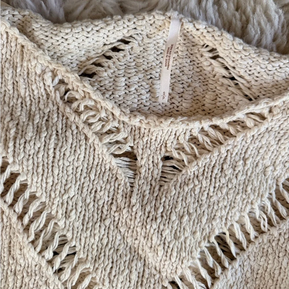 Free people hayley cropped pullover knit sweater - Picture 6 of 8